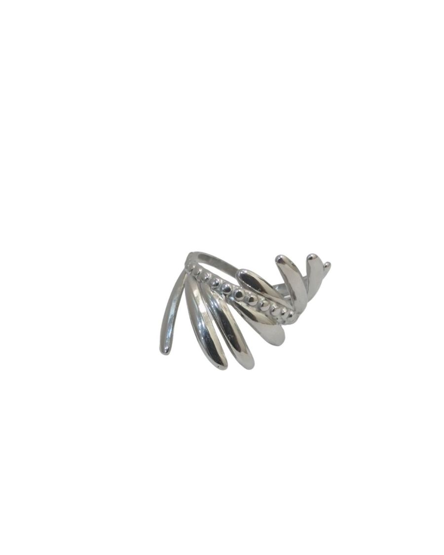 Bague femme acier argenté Tuva