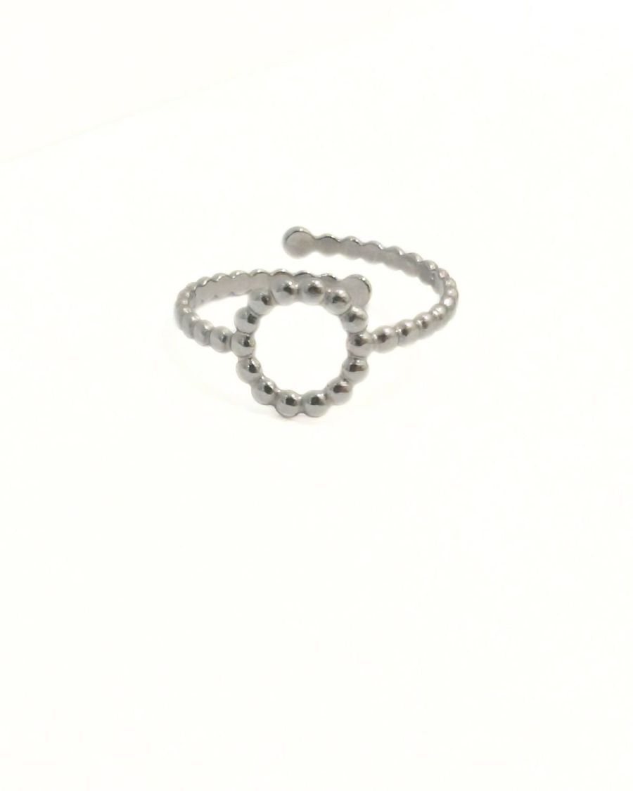 Bague femme acier argenté cercle Unn