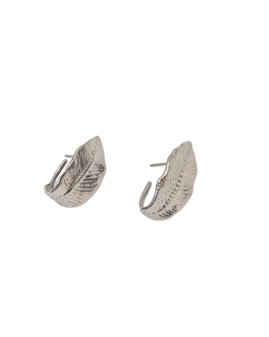 Boucles d'oreilles femme acier argent Amapola