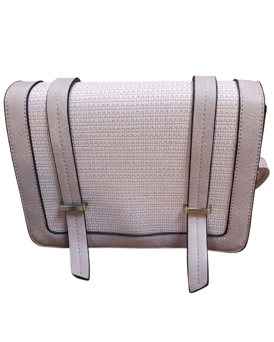 Sac à bandoulière vieux rose Rabatia