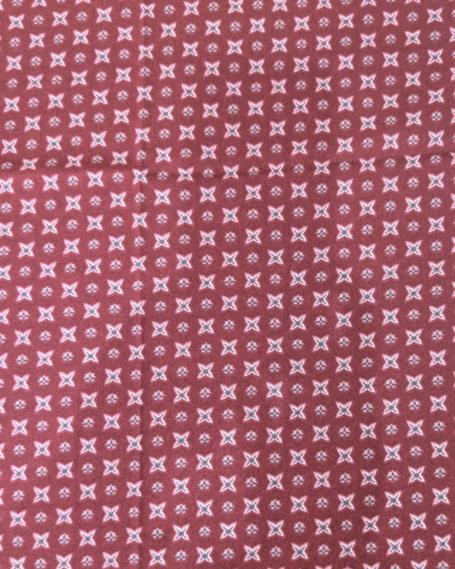 Echarpe femme bordeaux imprimés bleu et blancs Myriam