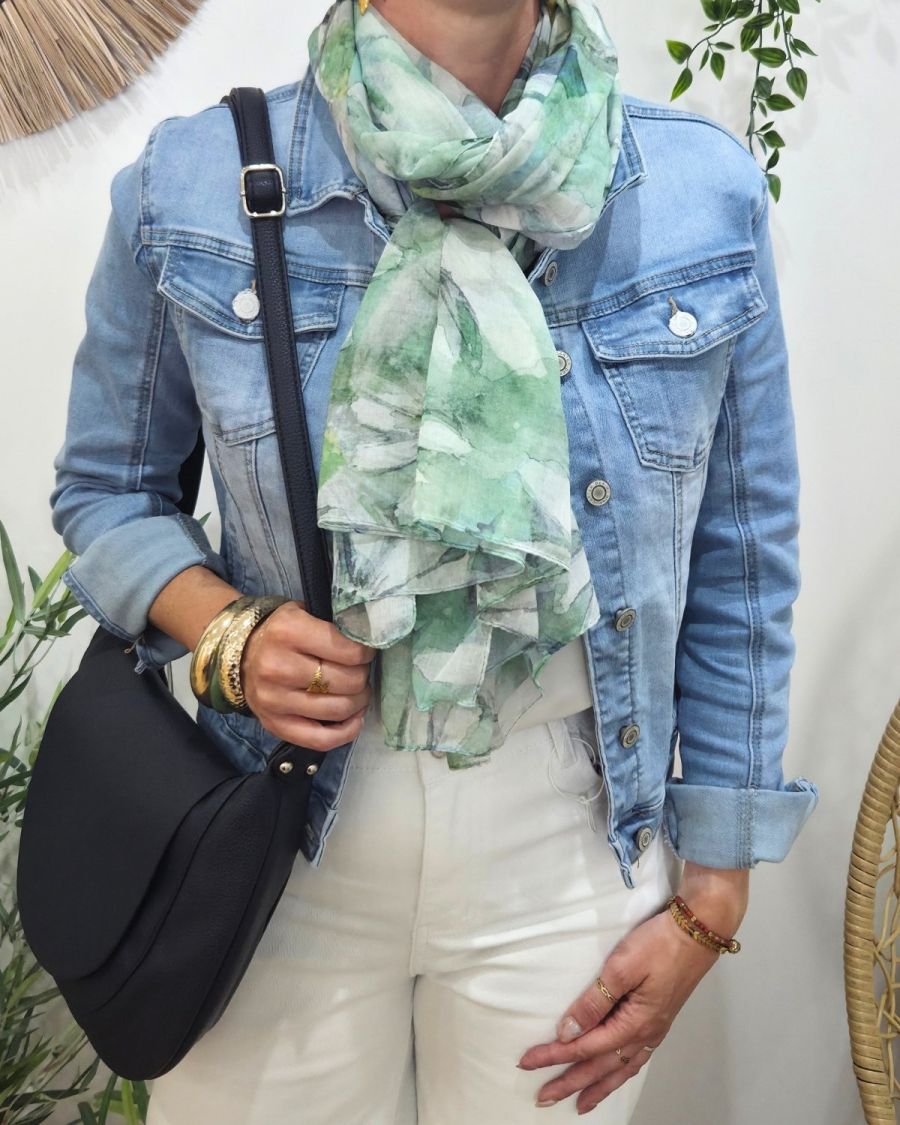 Foulard femme fleuri Sveva