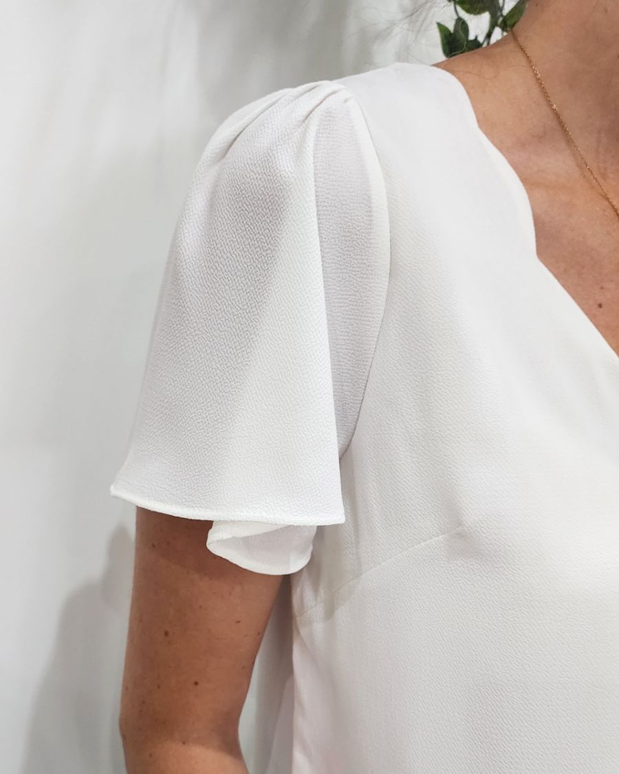 Blouse femme Emmanuelle écru