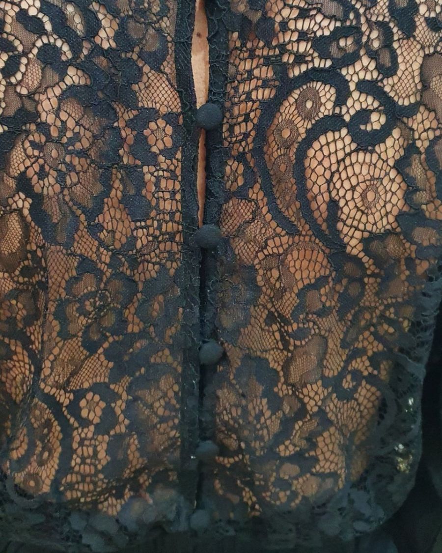 Combinaison pantalon femme noire dos dentelle