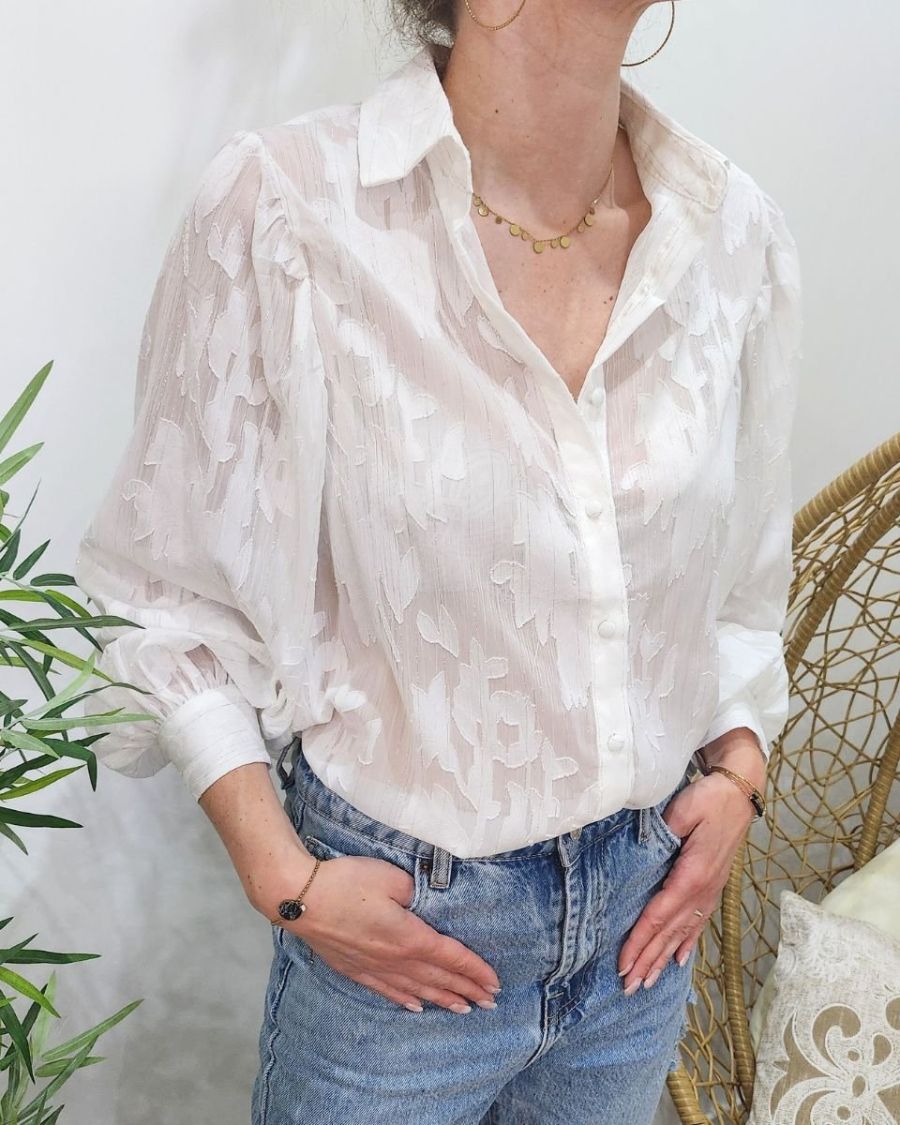 Chemisier femme blanc Lorelei