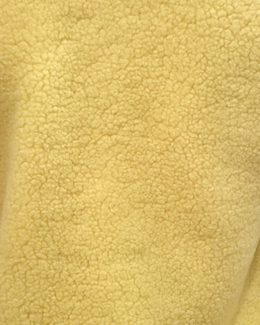 Gilet femme sans manche bouclettes jaune Alya