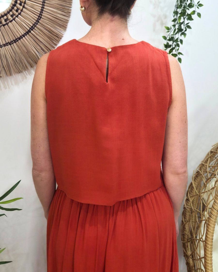 Ensemble femme torsadé Terracotta Serafina