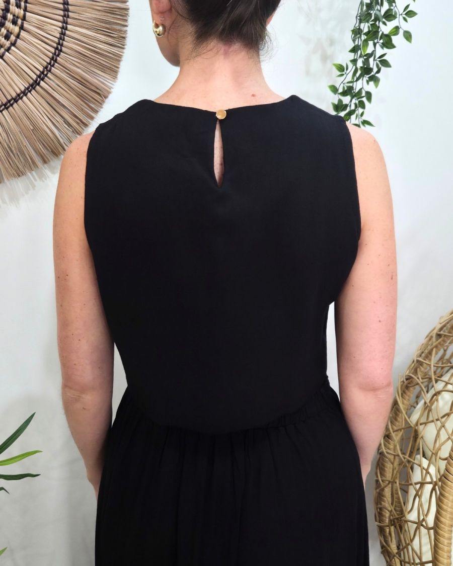 Ensemble femme torsadé noir Serafina