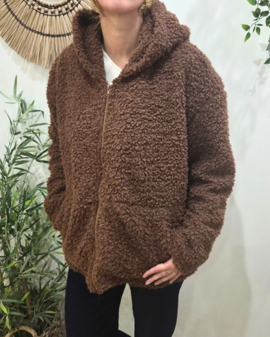 Manteau femme bouclette SUNDAY social club