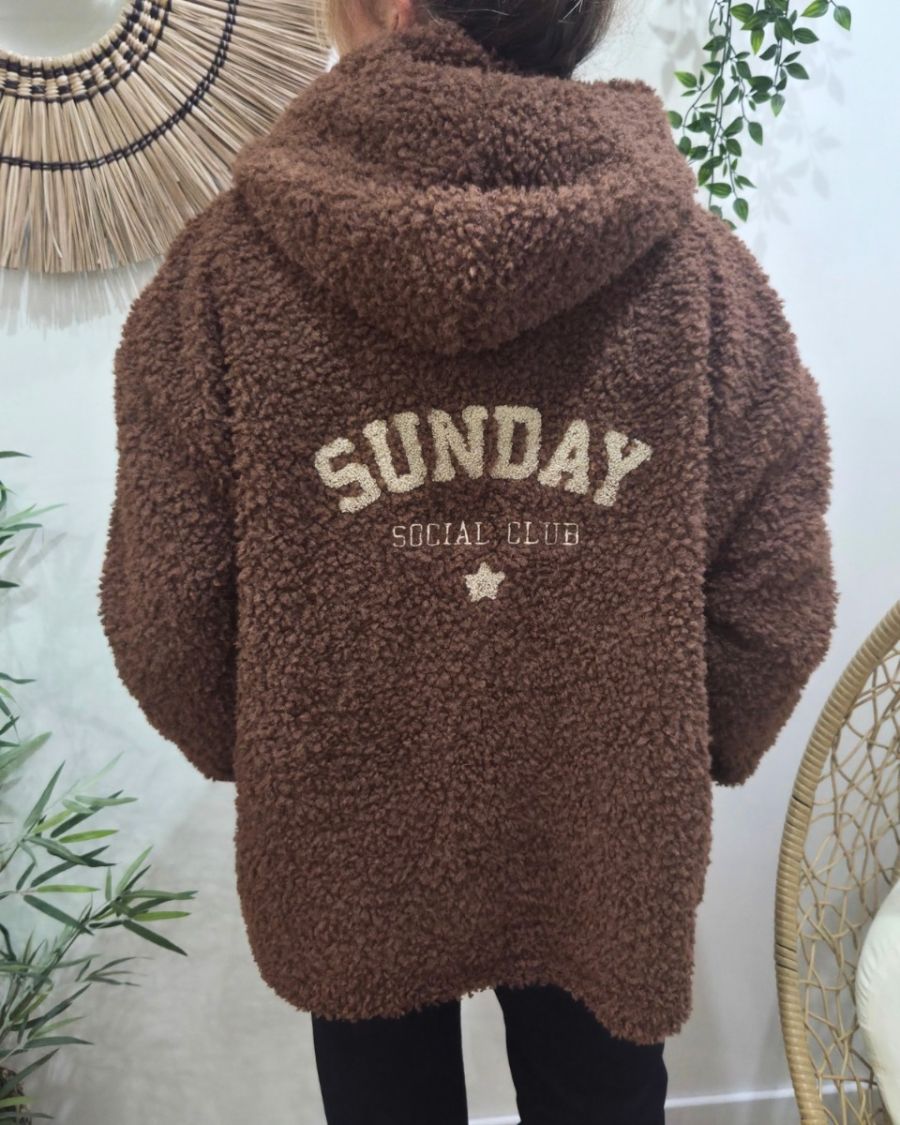 Manteau femme bouclette SUNDAY social club