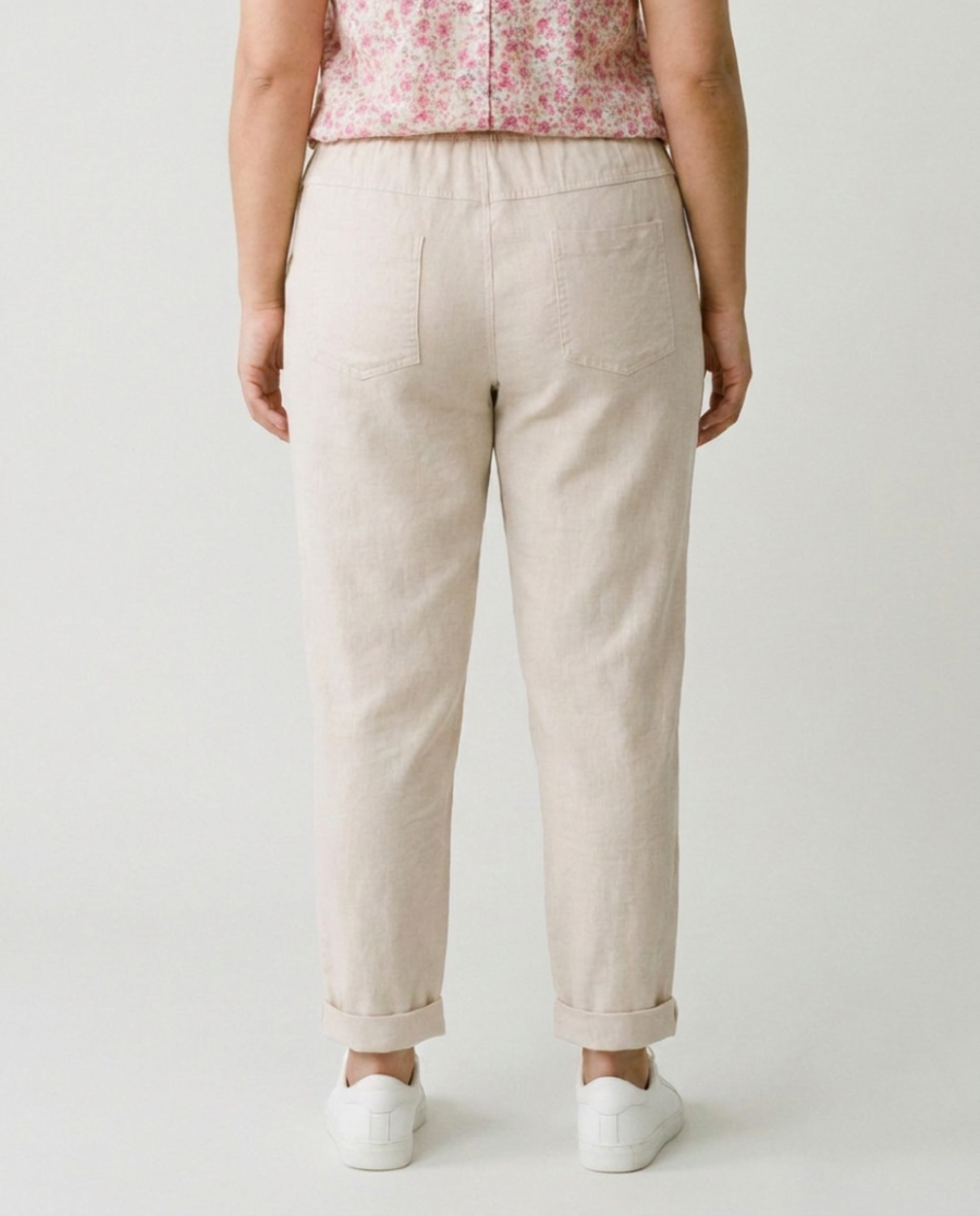 Pantalon femme fluide uni