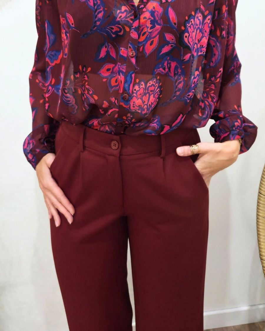 Pantalon femme Terracotta fluide Zéa