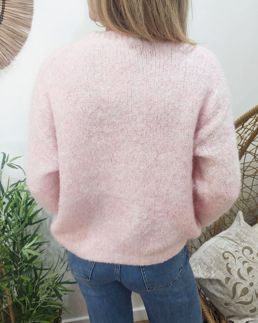 Pull femme rose Nélia  