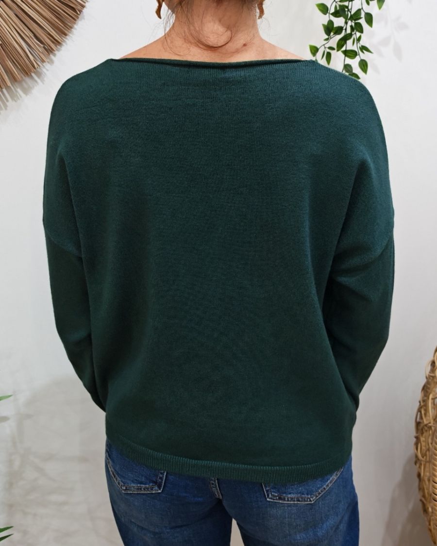 Pull femme J'adore pailleté