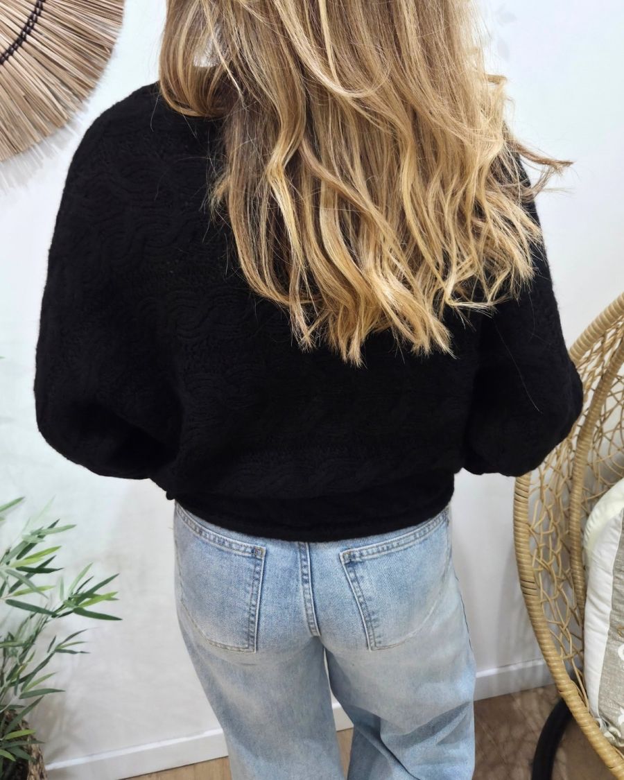 Pull femme torsadé Célendine