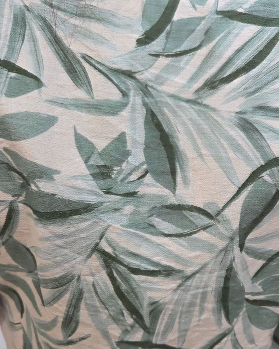 Robe femme feuillage vert agathe Aminda
