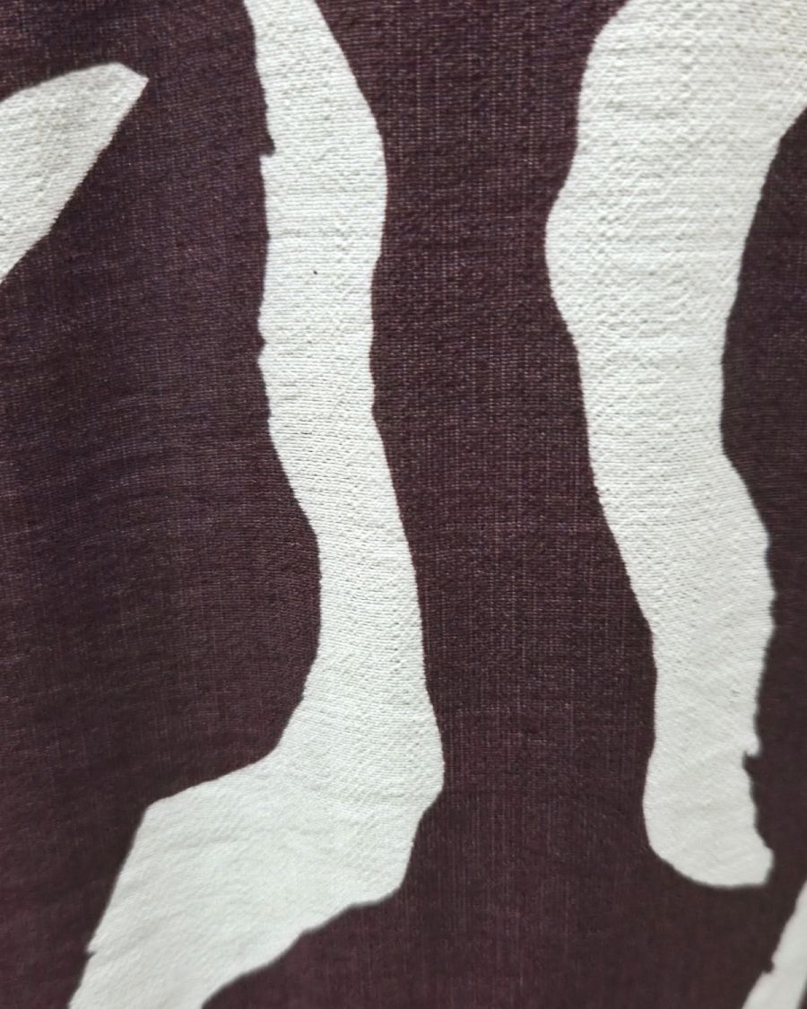 Robe chemise femme droite marron et beige Axellea