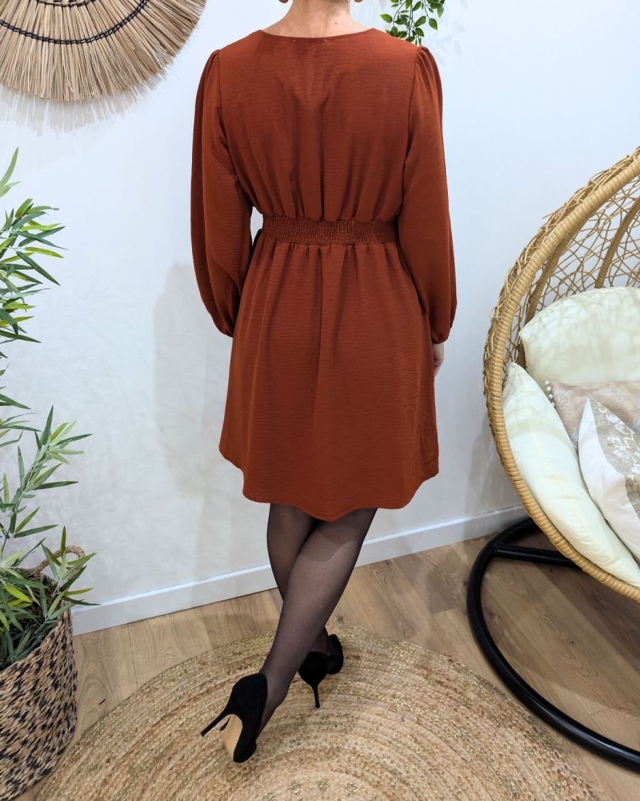 Robe femme terracotta Indira
