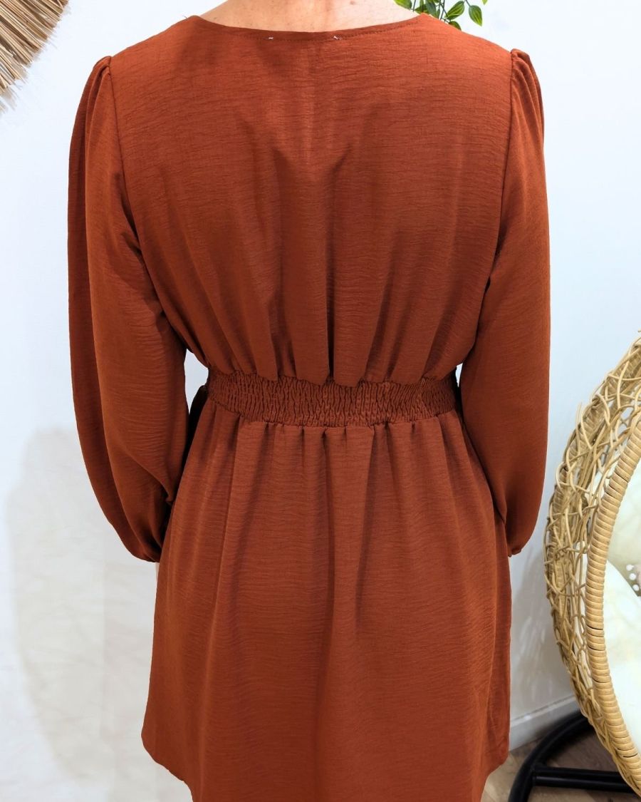 Robe femme terracotta Indira