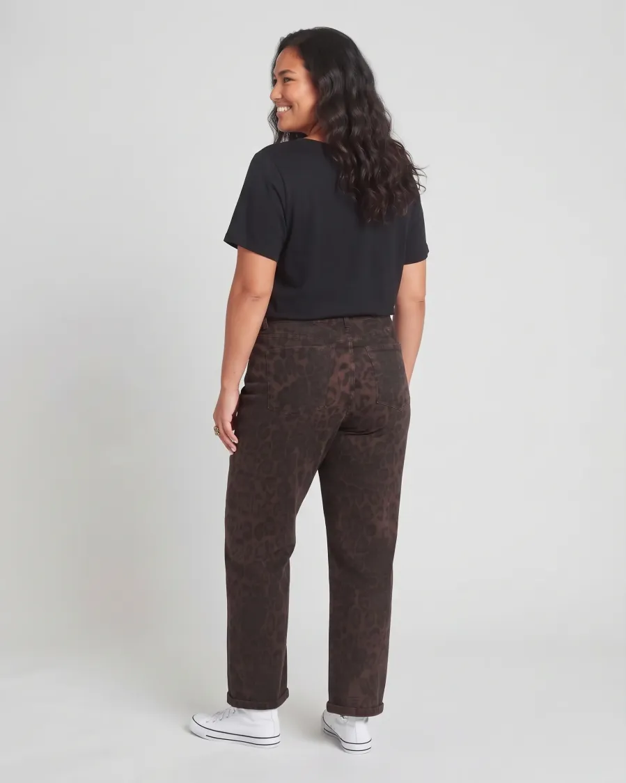 T-Shirt grande taille femme Iconic rock léopard paillettes dorées
