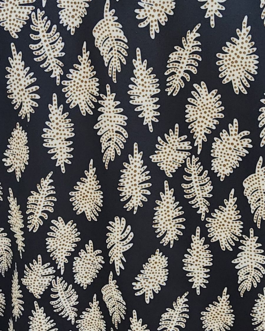 Bombers femme noir feuilles écrues à pois taupes