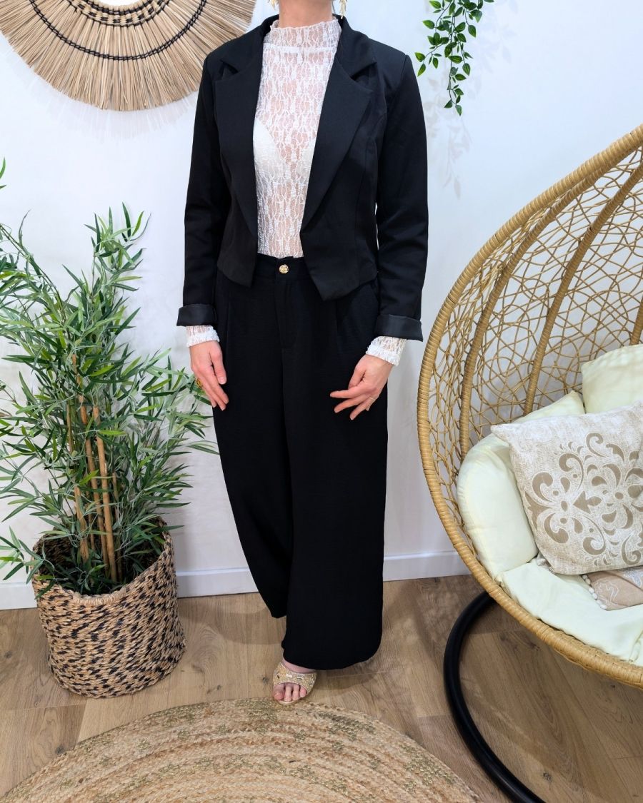 Demi Blazer femme noir