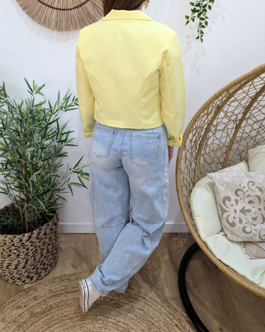 Demi Blazer femme jaune