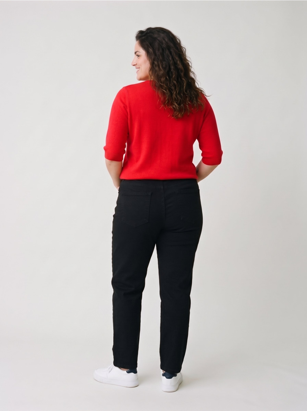 Jean femme mom noir Lova
