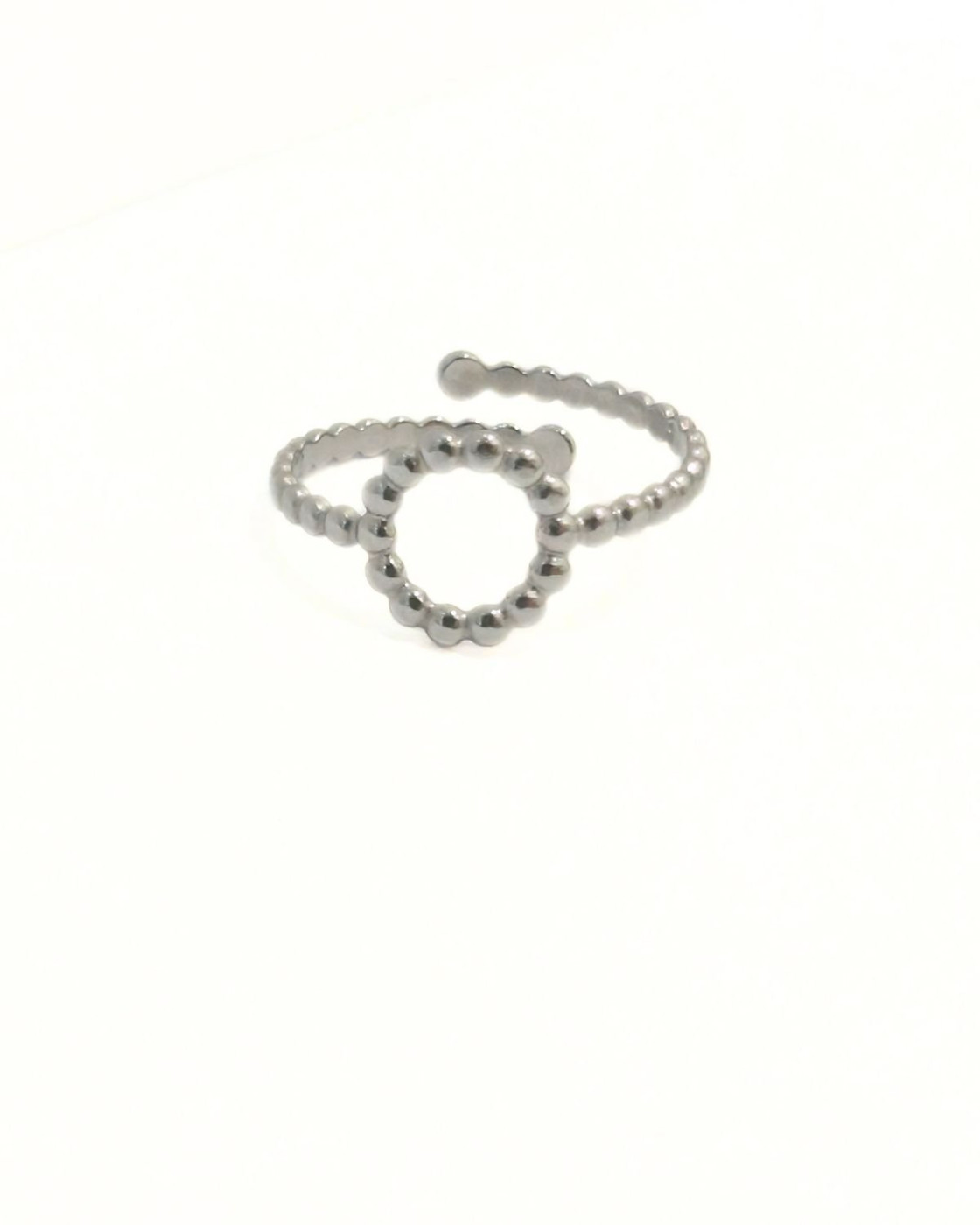 Bague femme acier argenté cercle Unn
