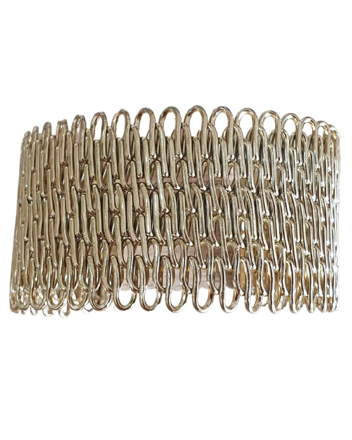 Bracelet manchette doré acier inoxydable Violeta