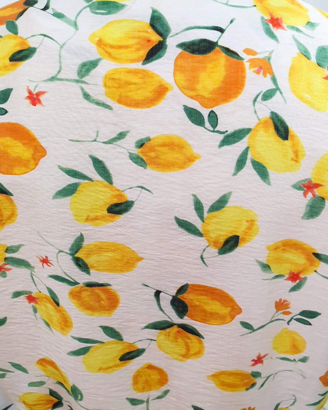 Bombers femme écru citrons jaunes