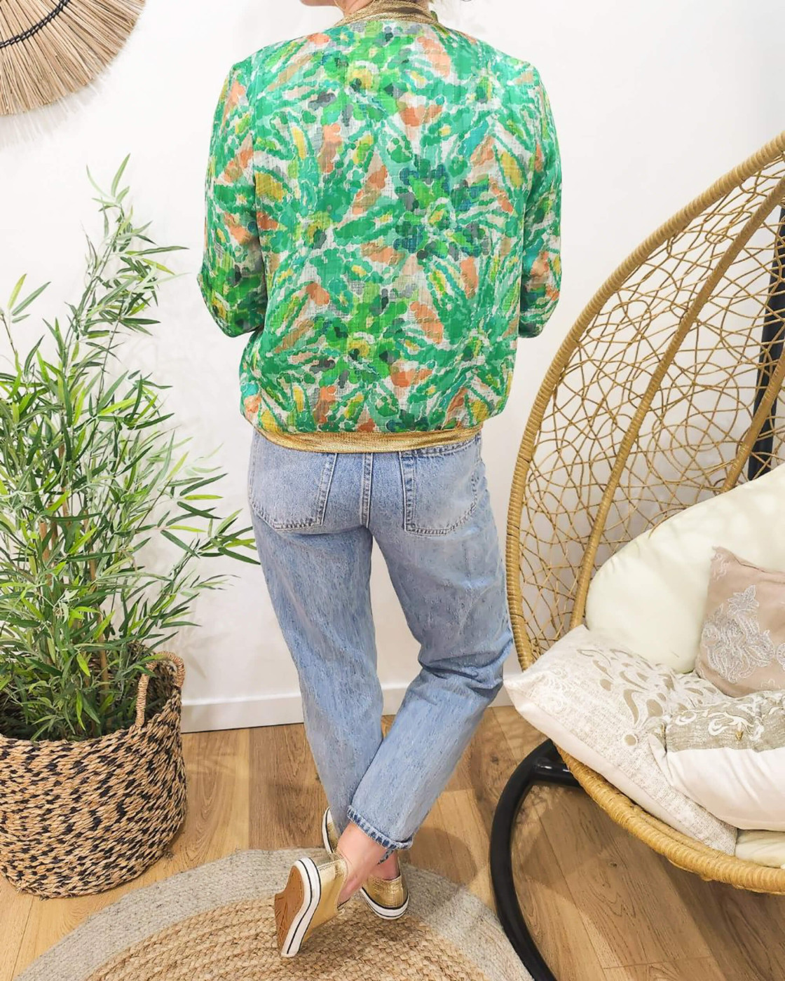 Bombers femme vert Filippa