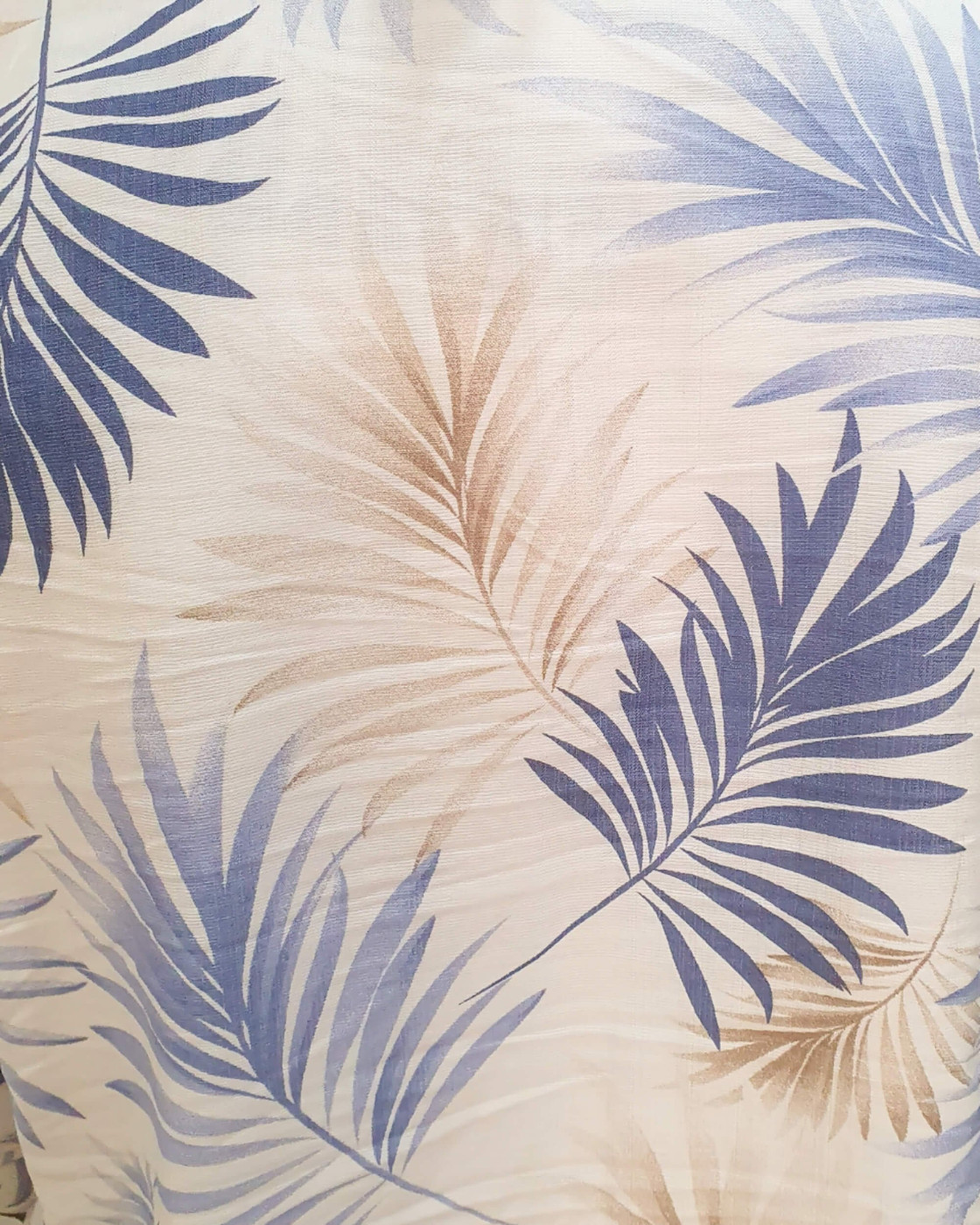 Bombers femme écru feuillages bleus et beiges Ombelline