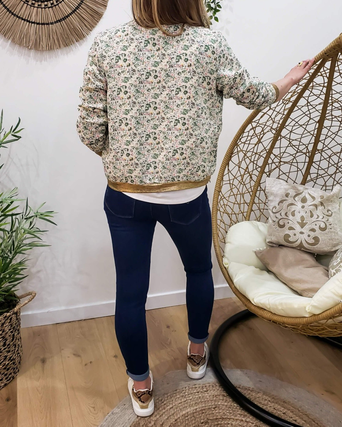 Bombers femme vert Sophie