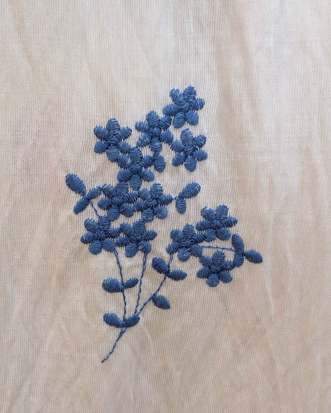 Bombers femme blanc fleurs brodées bleu