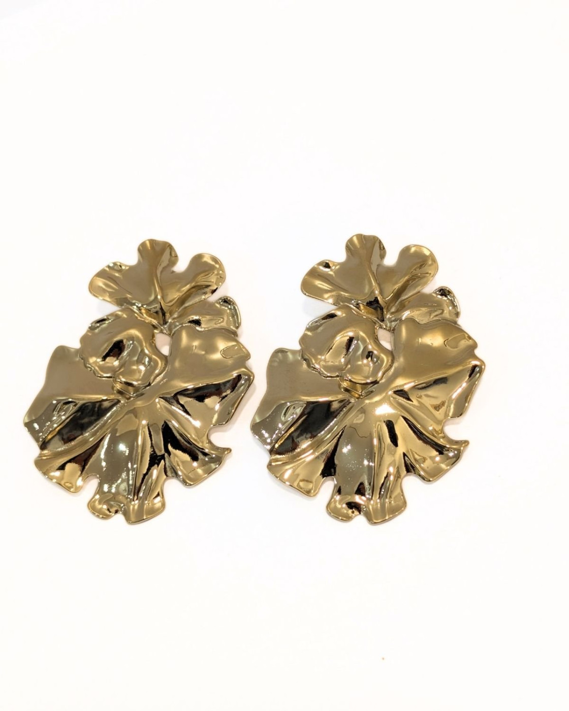 Boucles d'oreilles femme dorées Martine