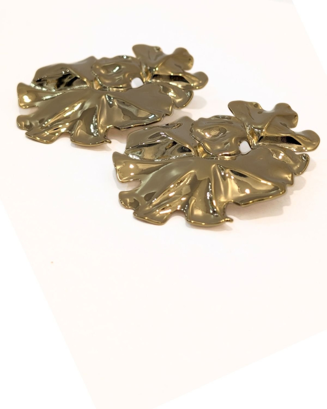 Boucles d'oreilles femme dorées Martine