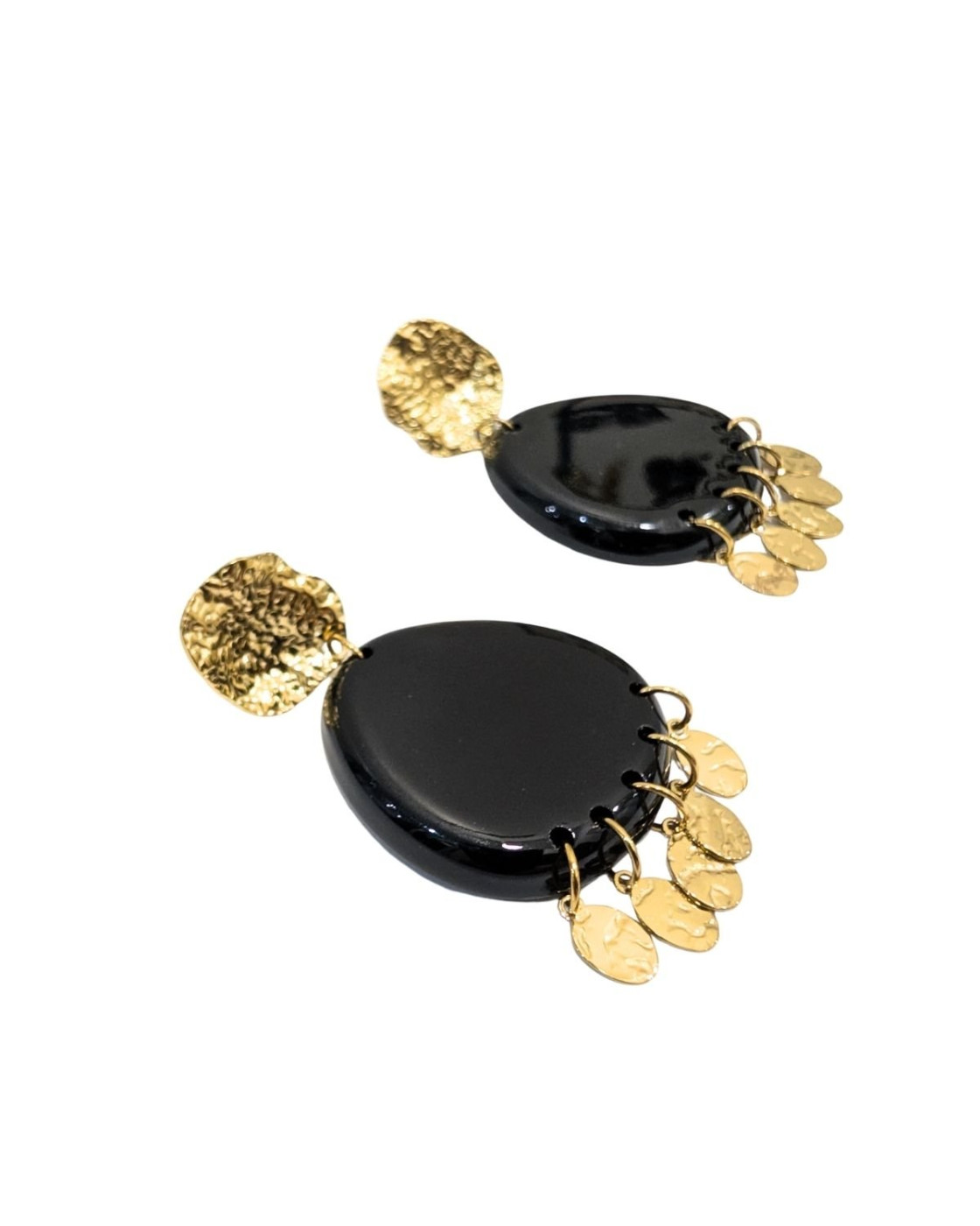 Boucles d'oreilles femme acier doré Alia