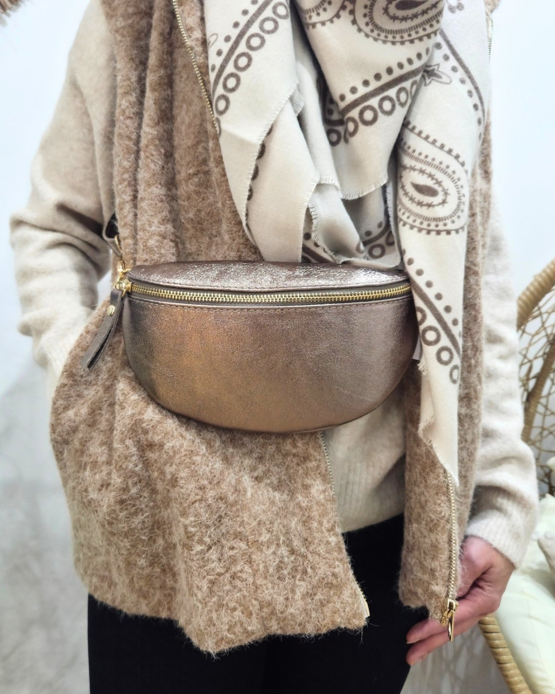 Sac banane femme irisé