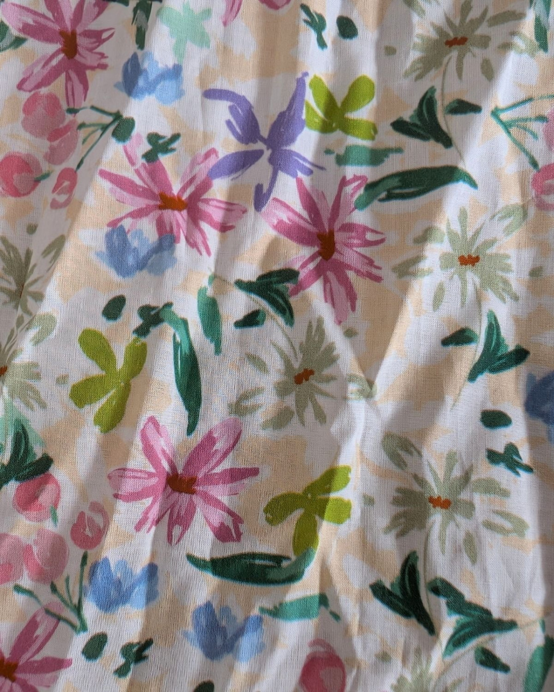 Foulard femme coton floral