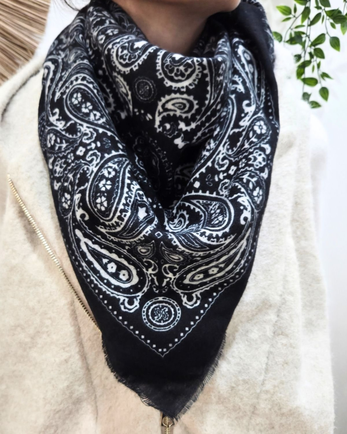 Echarpe femme imprimé cachemire Sabrina