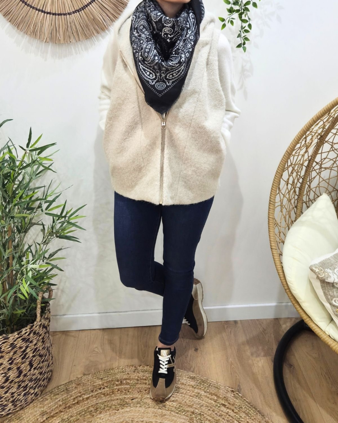 Echarpe femme imprimé cachemire Sabrina