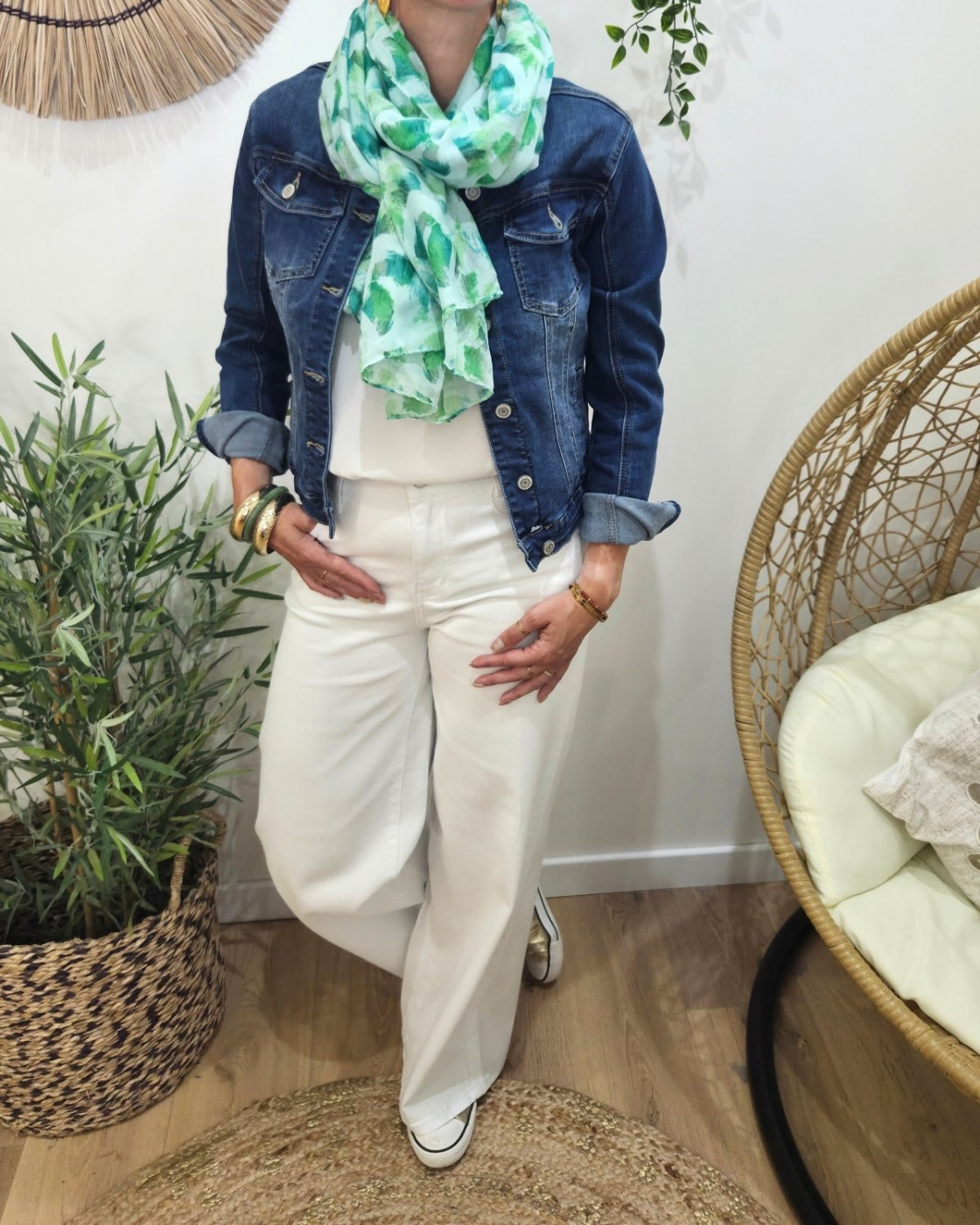 Foulard femme à imprimés Leda