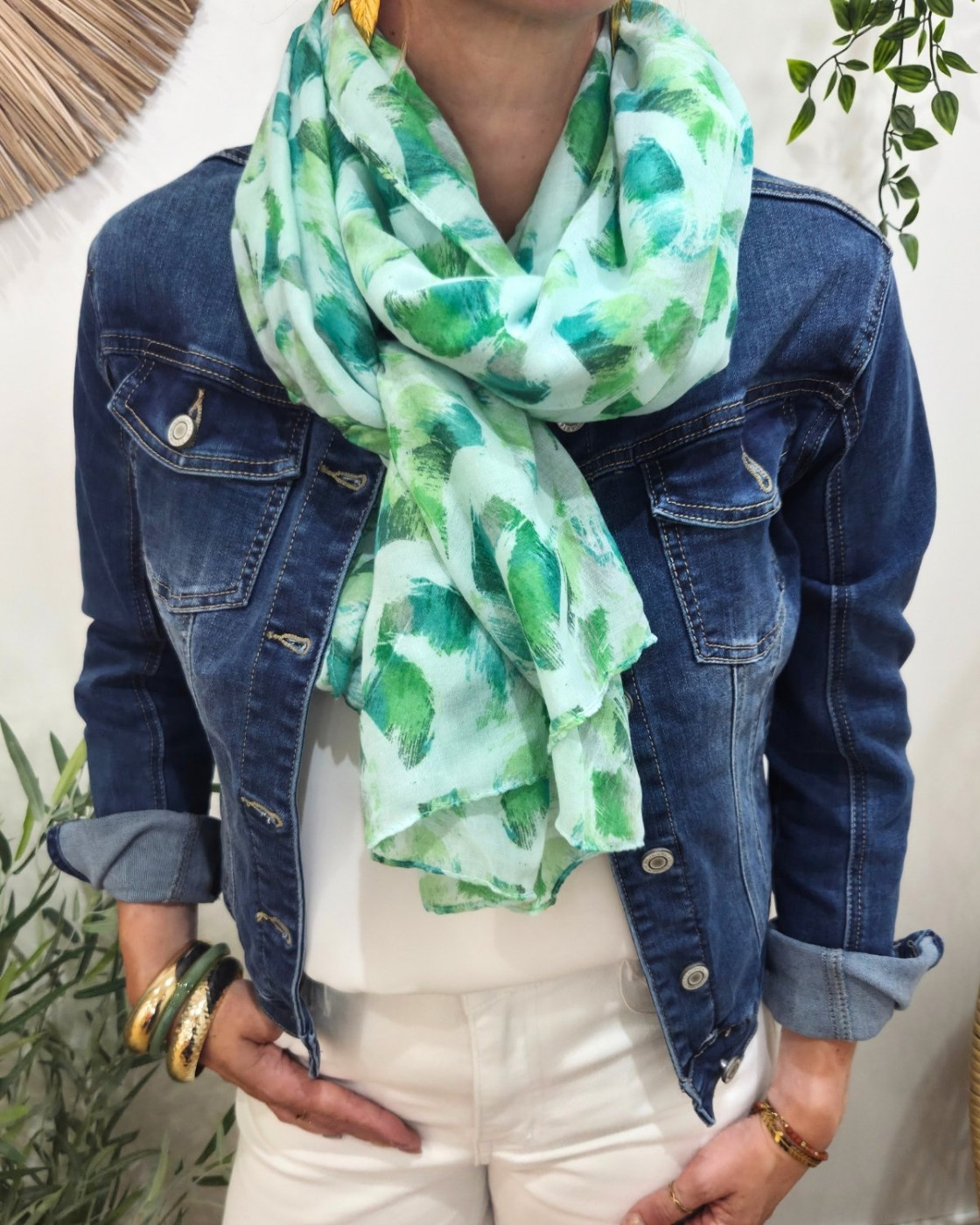 Foulard femme à imprimés Leda