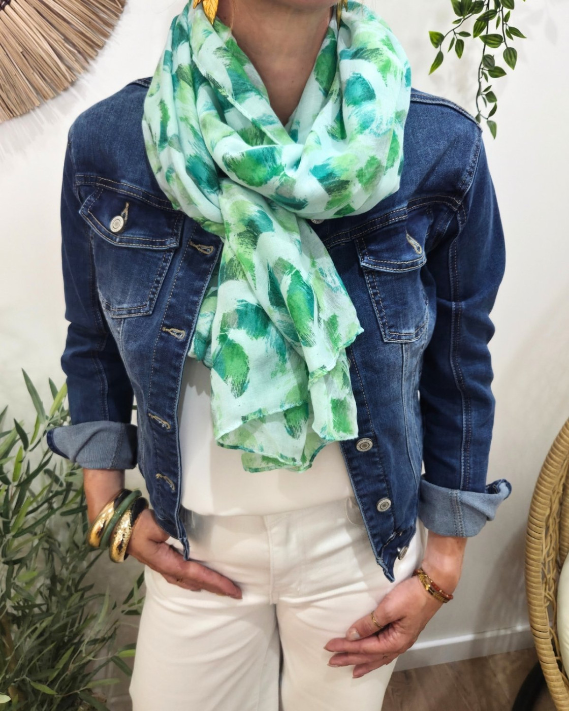Foulard femme à imprimés Leda