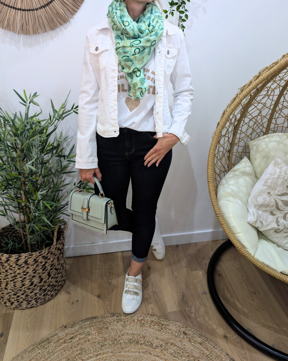Foulard femme imprimés cachemires et dorures