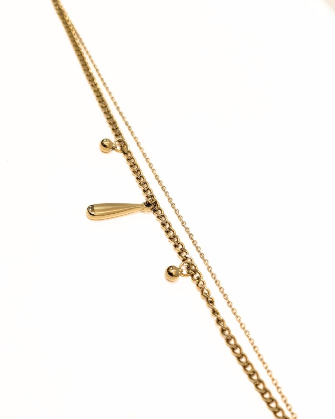 Chaine de cheville acier doré doublé Eldrid