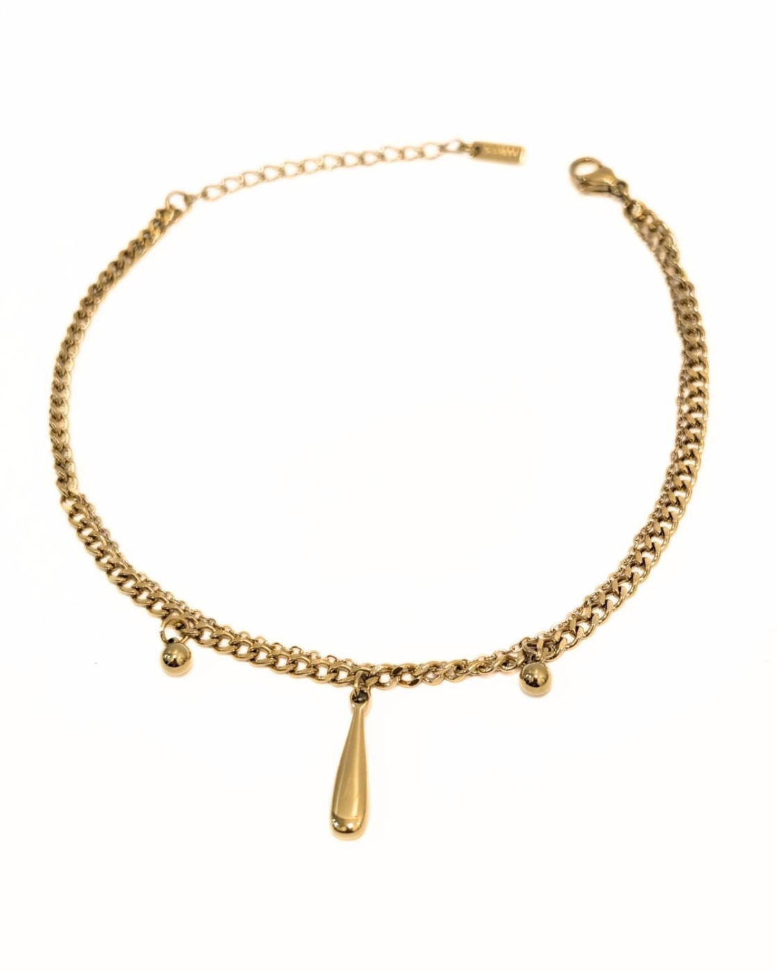 Chaine de cheville acier doré doublé Eldrid