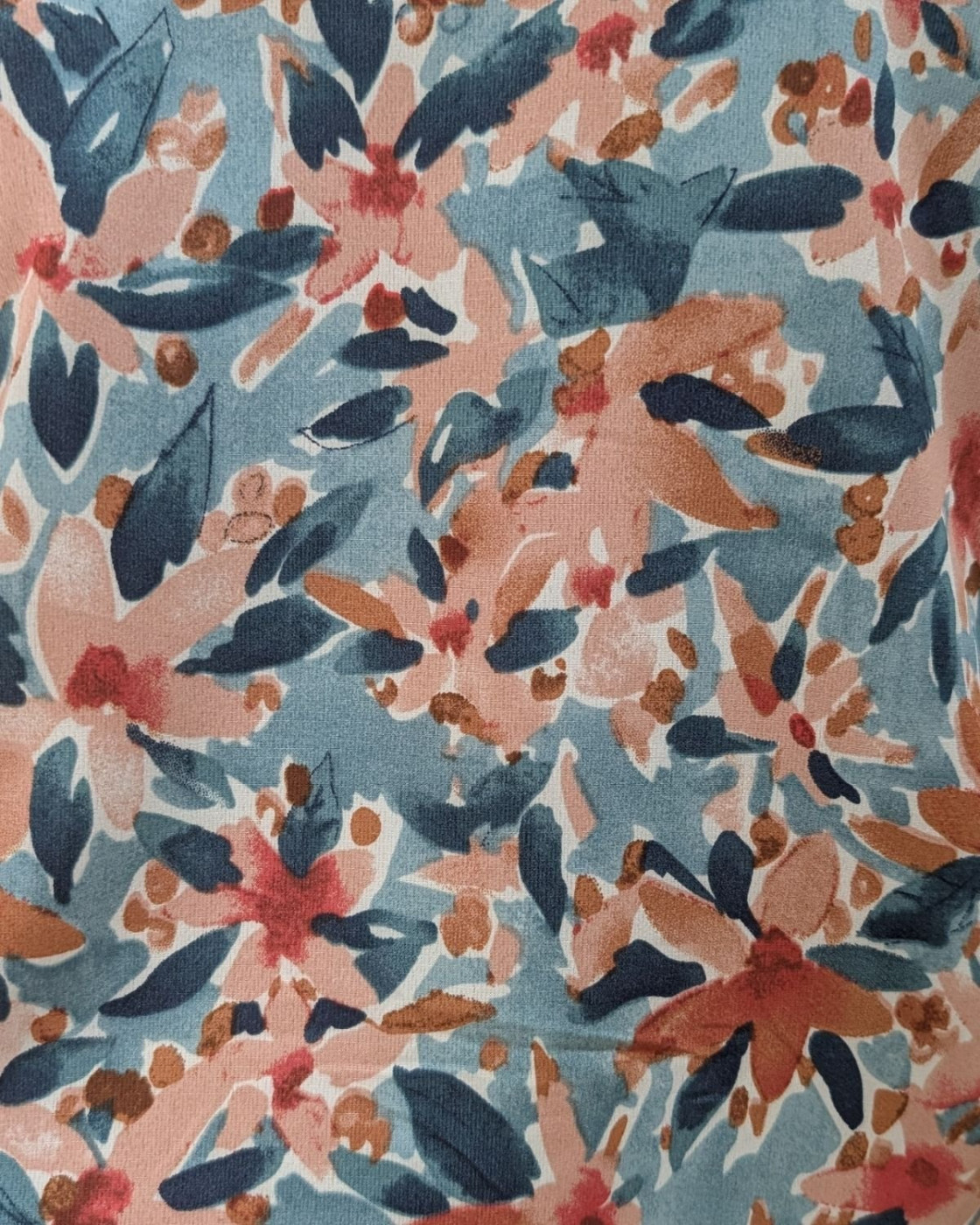 Blouse femme rose et bleue Julia