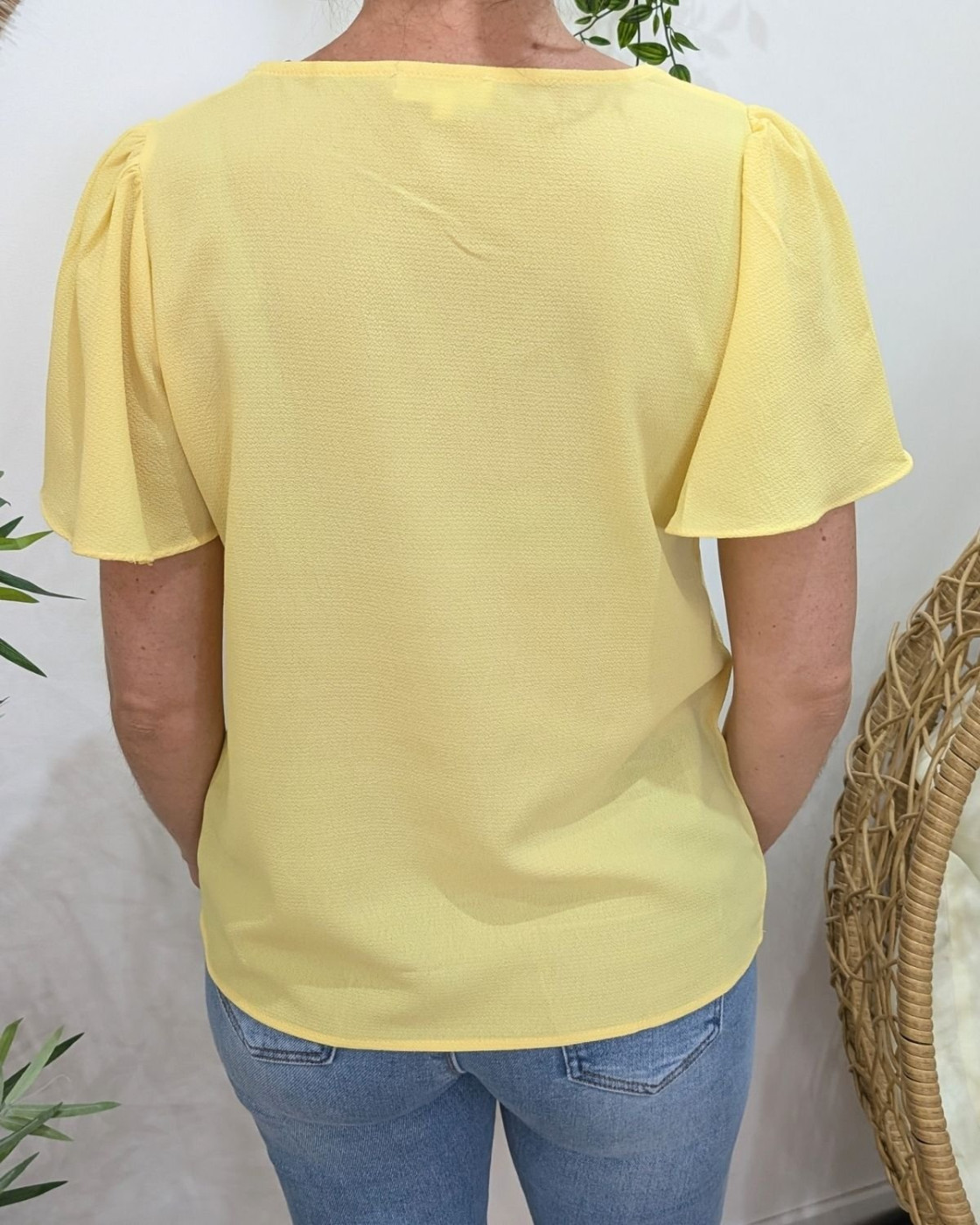 Blouse femme Emmanuelle jaune
